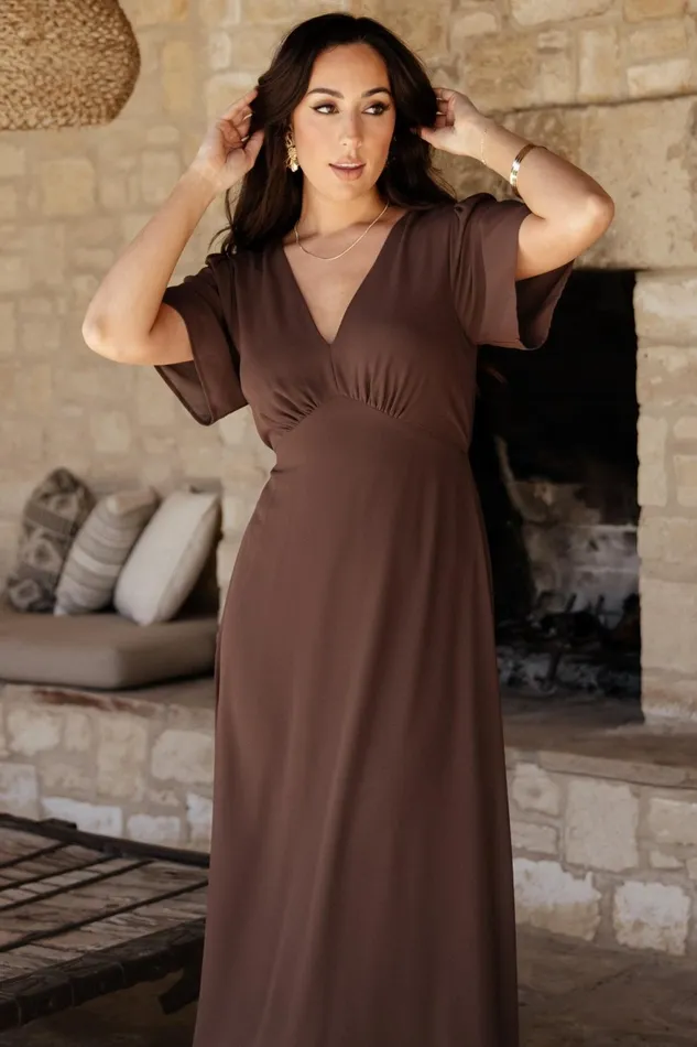 Women Wedding Guest Baltic Born Esti Maxi Dress Espresso Women Wedding Guest Baltic Born Esti Maxi Dress Espresso