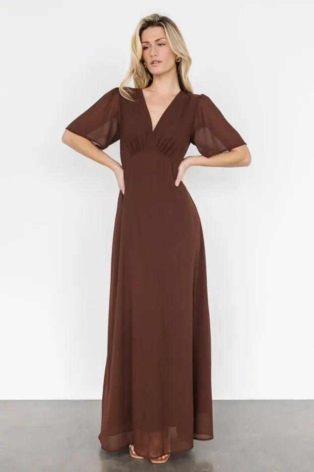Women Wedding Guest Baltic Born Esti Maxi Dress Espresso Women Wedding Guest Baltic Born Esti Maxi Dress Espresso