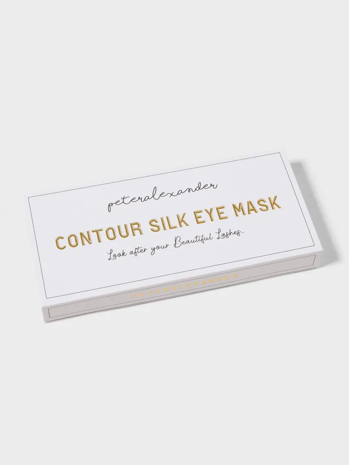Women White Mulberry Silk Contour Eye Mask White Peter Alexander Silk