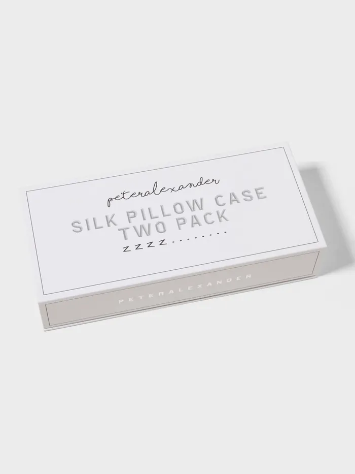 Women White Mulberry Silk Pillowcase 2 Pack White Peter Alexander Silk