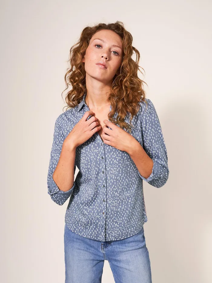 Women White Stuff Clothing Annie Cotton Jersey Shirt