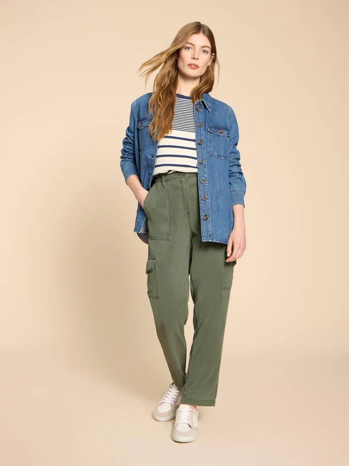 Women White Stuff Clothing Arlo Tencel Cargo Trouser