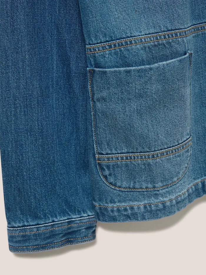 Women White Stuff Clothing Carrie Denim Cotton Jacket