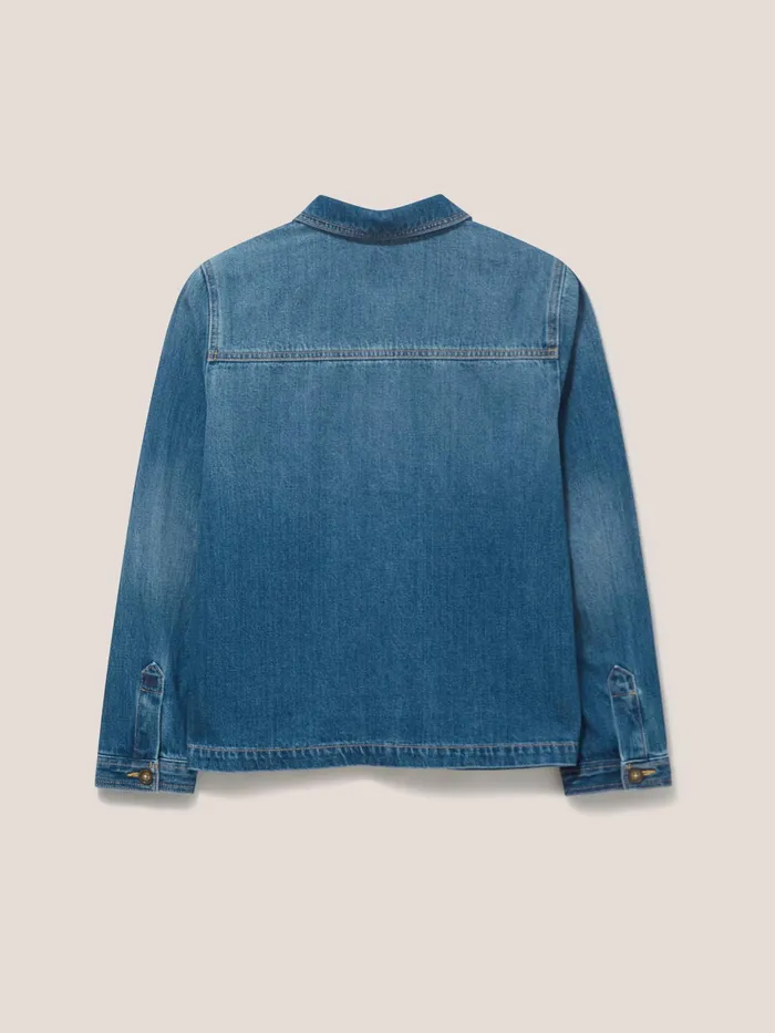Women White Stuff Clothing Carrie Denim Cotton Jacket