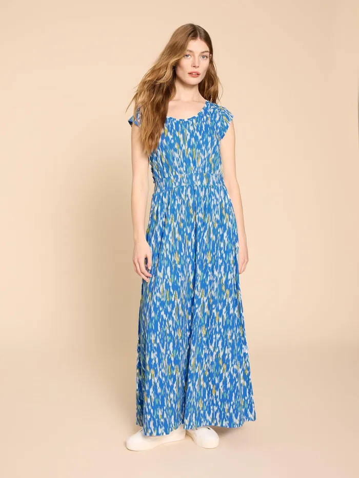 Women White Stuff Clothing Darcie V Neck Maxi Printed Dress