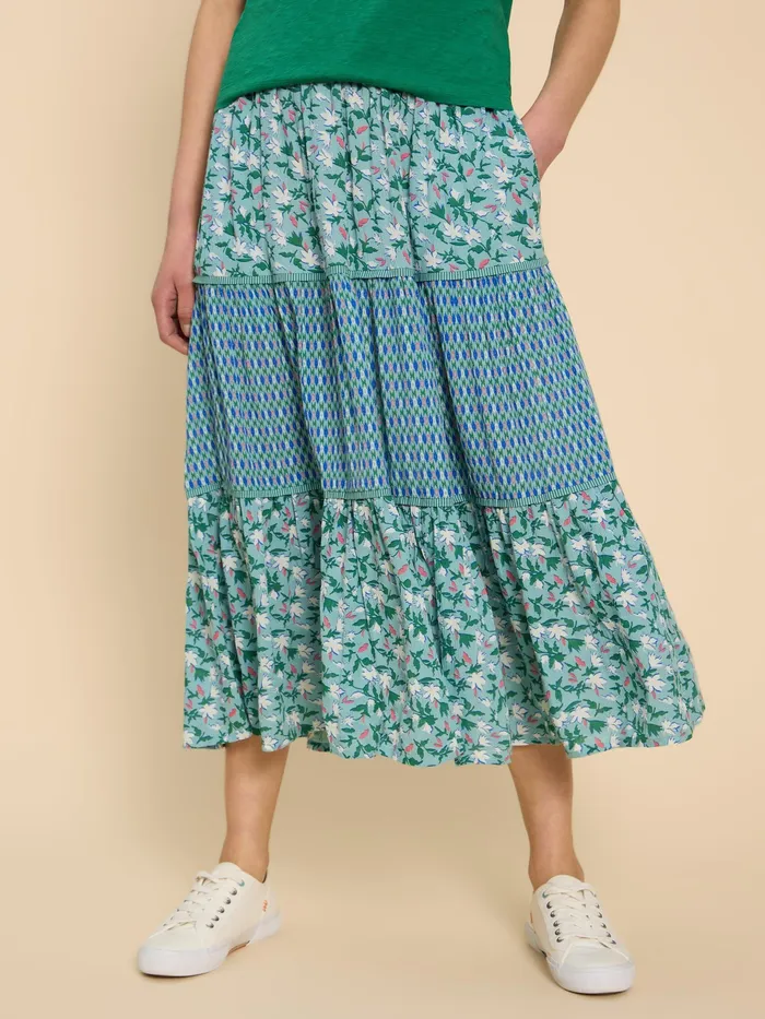 Women White Stuff Clothing Mabel Mixed Print Skirt Women White Stuff Clothing Mabel Mixed Print Skirt
