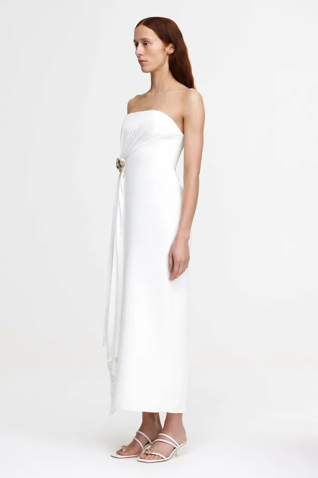 Women WHITNELL MIDI DRESS Ivory Acler Midi Dresses