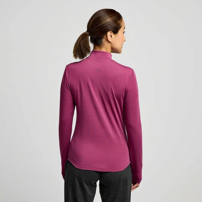 Women Women8217s Triumph Long Sleeve Plum Tops Saucony Women Women8217s Triumph Long Sleeve Plum Tops Saucony