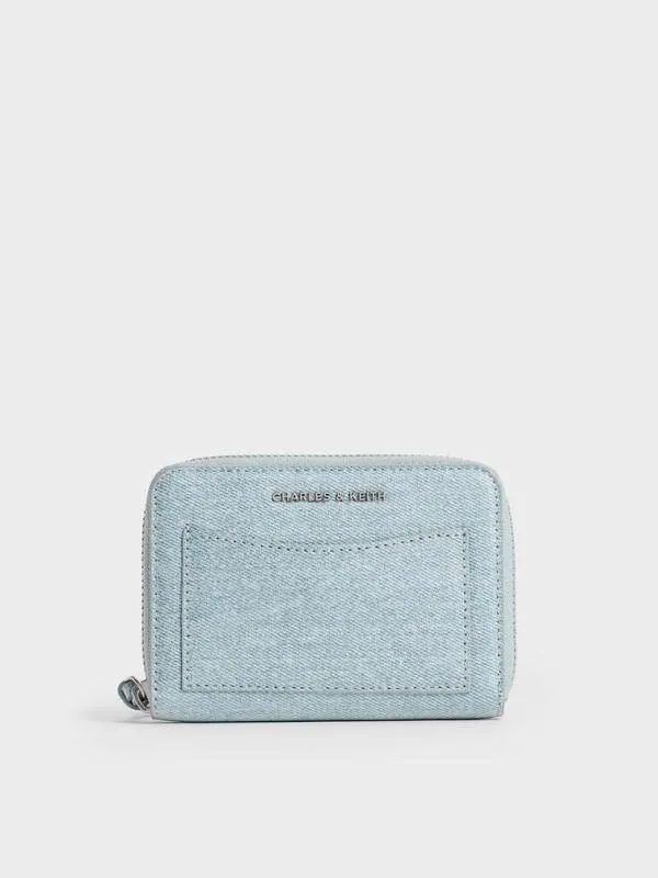 Women Xylia Denim ZipAround Wallet 8211 Denim Blue CHARLES and KEITH Small Wallets Women Xylia Denim ZipAround Wallet 8211 Denim Blue CHARLES and KEITH Small Wallets