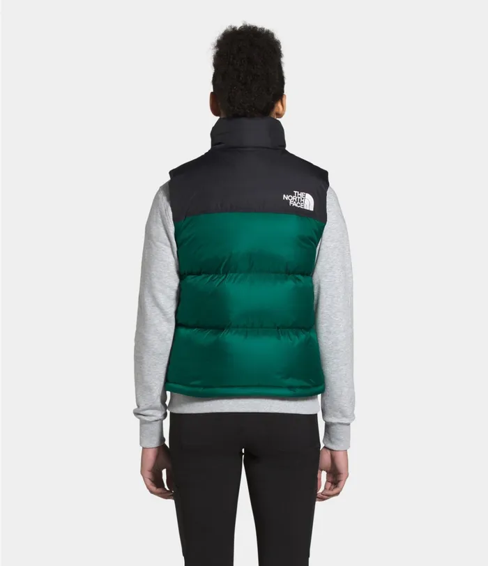 Womens 1996 Retro Nuptse Vest Evergreen The North Face Vests