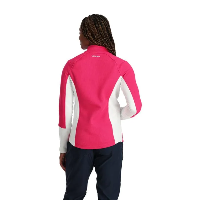 Womens Bandita Full Zip Pink Spyder Sweaters