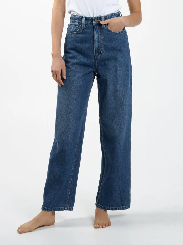Womens Billie Jean Roadhouse Blue Thrills High Waisted Jeans