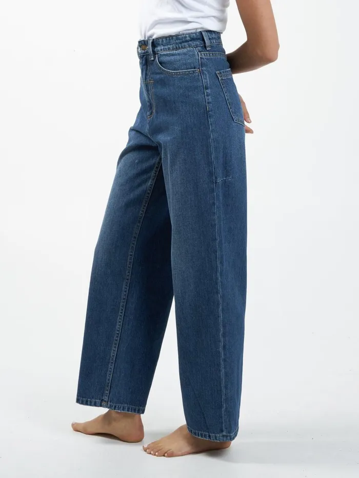 Womens Billie Jean Roadhouse Blue Thrills High Waisted Jeans