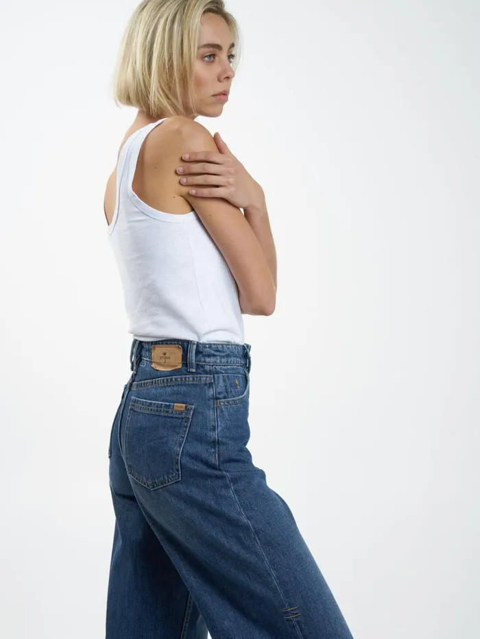Womens Billie Jean Roadhouse Blue Thrills High Waisted Jeans