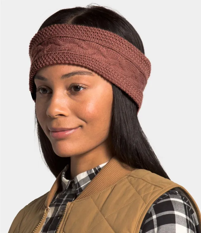 Womens Cable Minna Earband One Size The North Face Beanies and Scarves