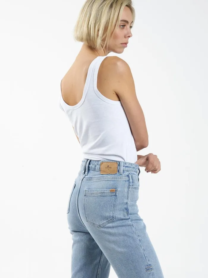 Womens Casey Jean Endless Blue Thrills High Waisted Jeans