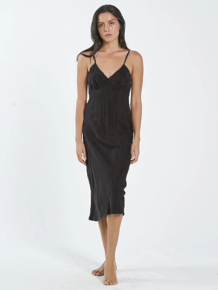Womens Chelsea Slip Dress Black Thrills Dresses