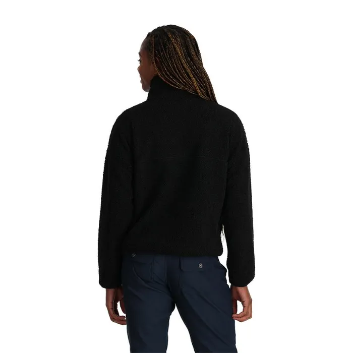 Womens Cloud Pullover Black Spyder Fleece