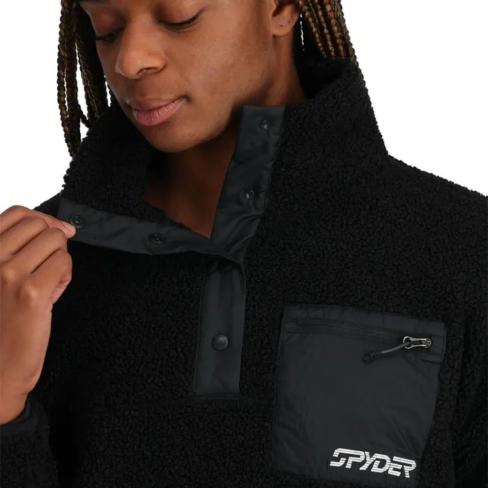 Womens Cloud Pullover Black Spyder Fleece