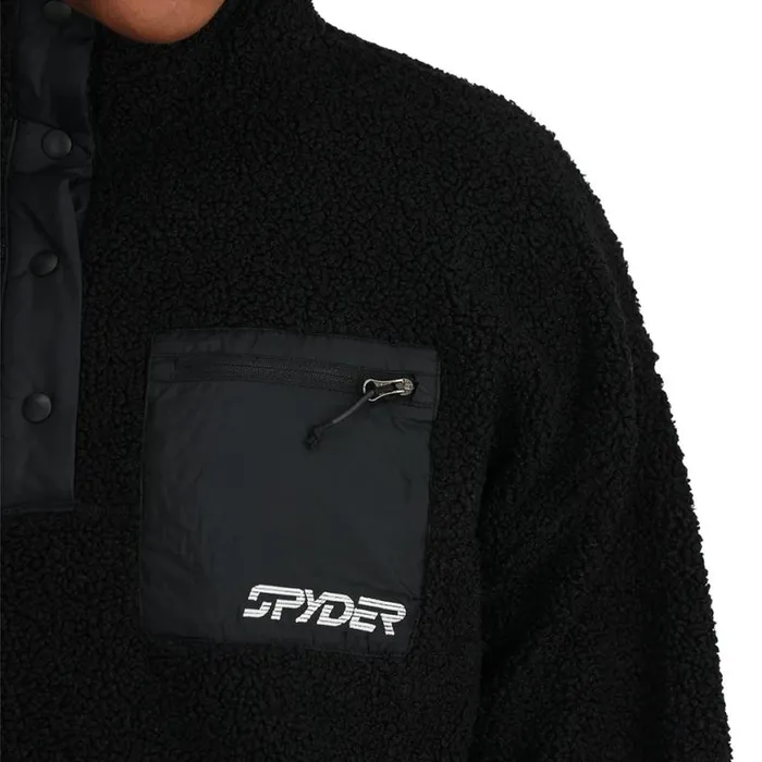 Womens Cloud Pullover Black Spyder Fleece