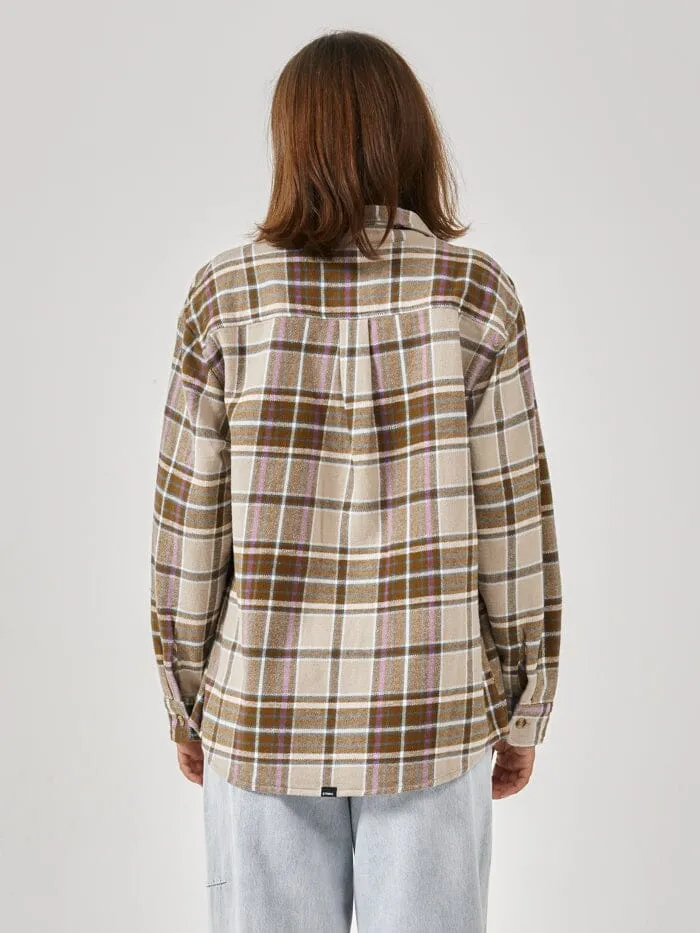 Womens Coat Of Overshirt Sandstone Thrills Tops and Tees