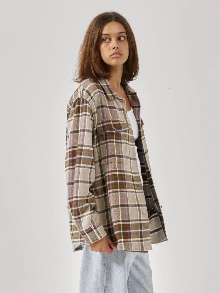 Womens Coat Of Overshirt Sandstone Thrills Tops and Tees