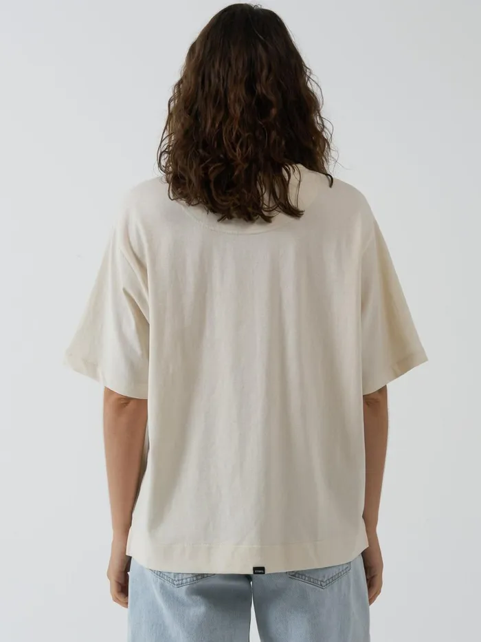 Womens Coordinates Box Tee Unbleached Thrills Tops and Tees