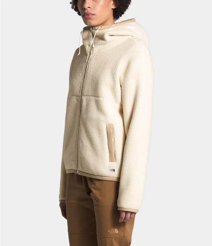 Womens Cragmont Fleece Full Zip Hoodie Bleached Sandhawthorne Khaki The North Face Fleece