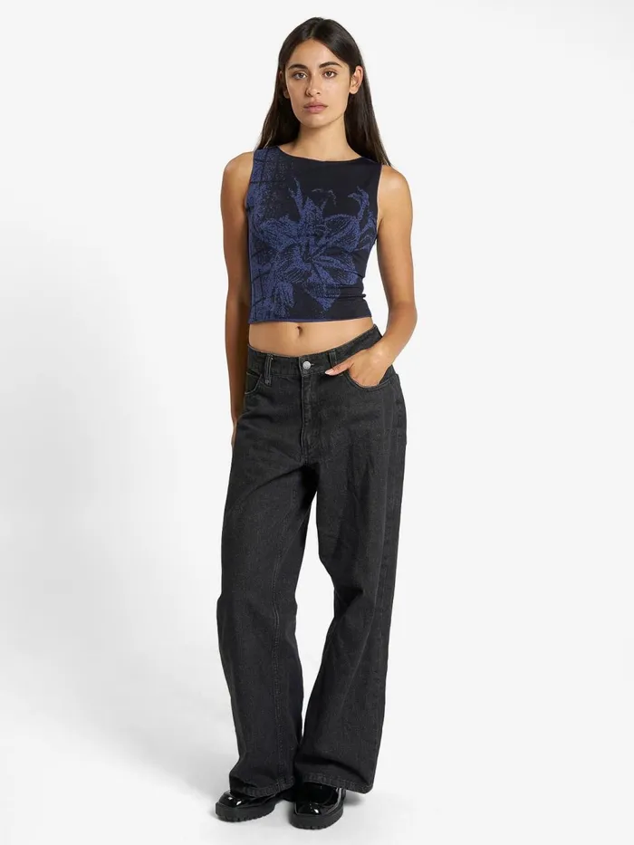 Womens Damage Control Tank Black Thrills Tops and Tees
