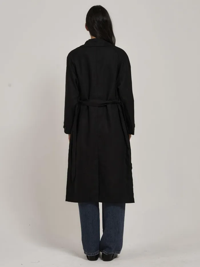 Womens Discovery Trench Coat Black Thrills Jackets