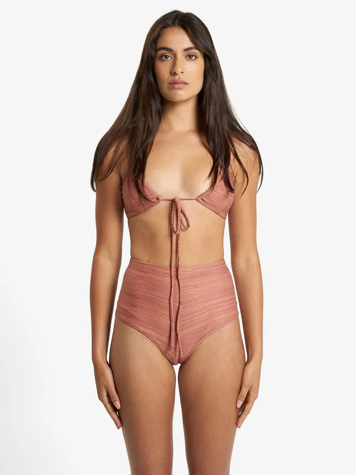 Womens Elixer Boy Leg Bikini Bottom Sundown Thrills Swim