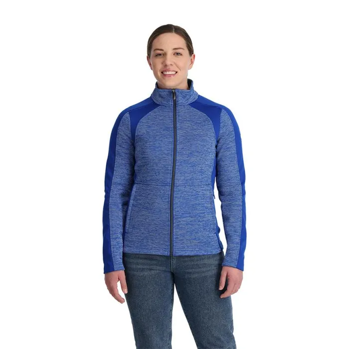 Womens Encore Full Zip Electric Blue Spyder Sweaters