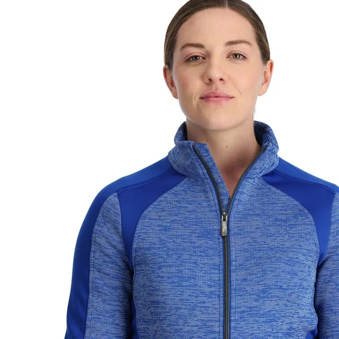 Womens Encore Full Zip Electric Blue Spyder Sweaters