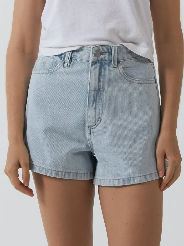 Womens Erica Short Faded Dust Blue Thrills Denim Shorts