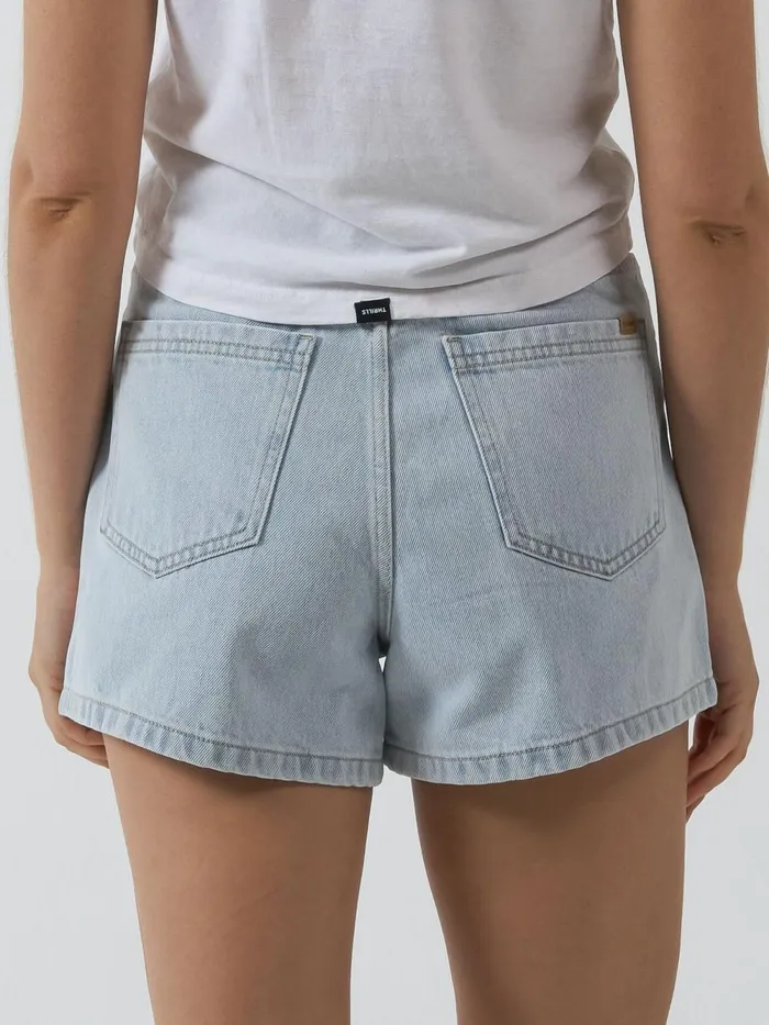 Womens Erica Short Faded Dust Blue Thrills Denim Shorts