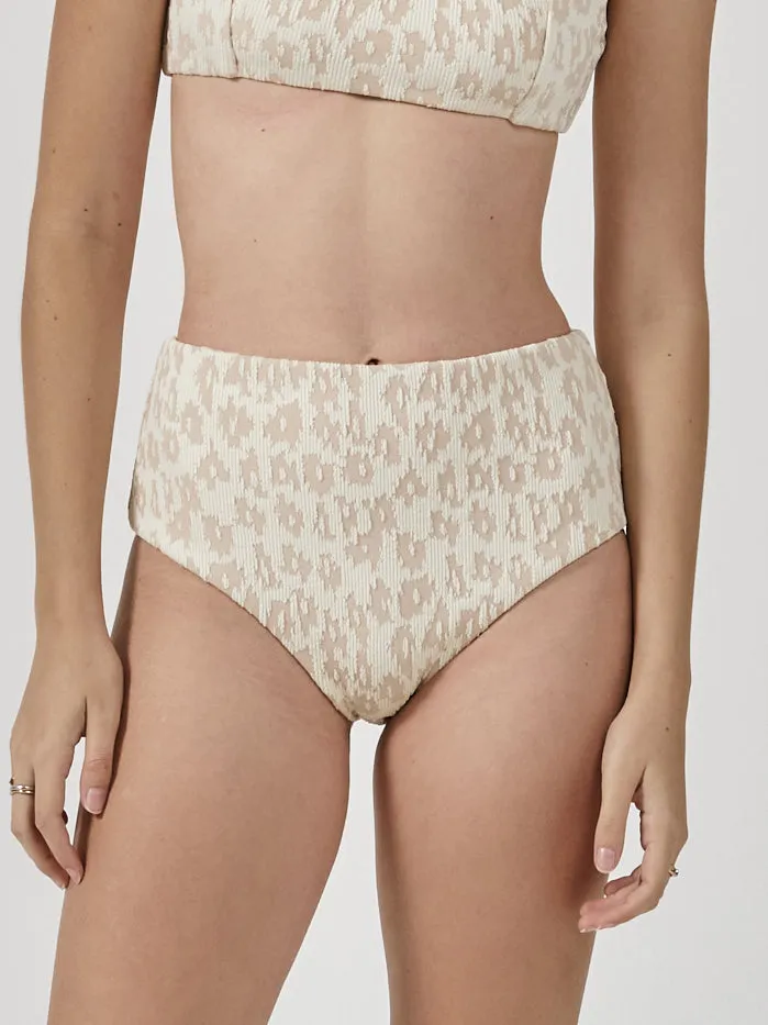 Womens Glitch High Waist Bikini Bottom Sunlight Thrills Swim