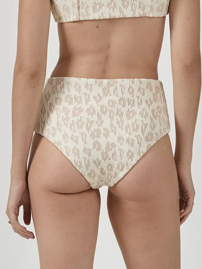 Womens Glitch High Waist Bikini Bottom Sunlight Thrills Swim