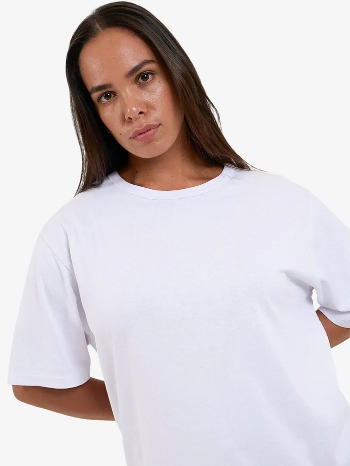 Womens Hemp Box Tee White Thrills Tops and Tees