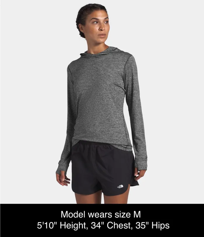 Womens HyperLayer FD Hoodie Tnf Dark Grey Heather The North Face Active Tops