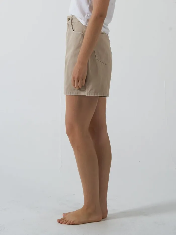 Womens Koko Short Smokey Taupe Thrills Denim Shorts