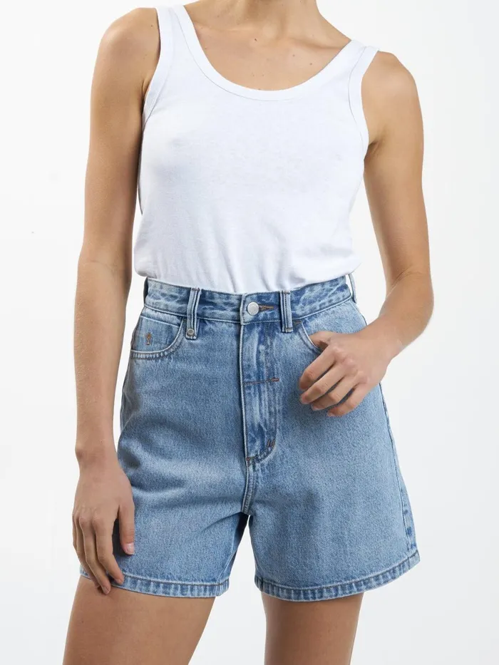 Womens Koko Short Vintage Timeworn Blue Thrills Denim Shorts