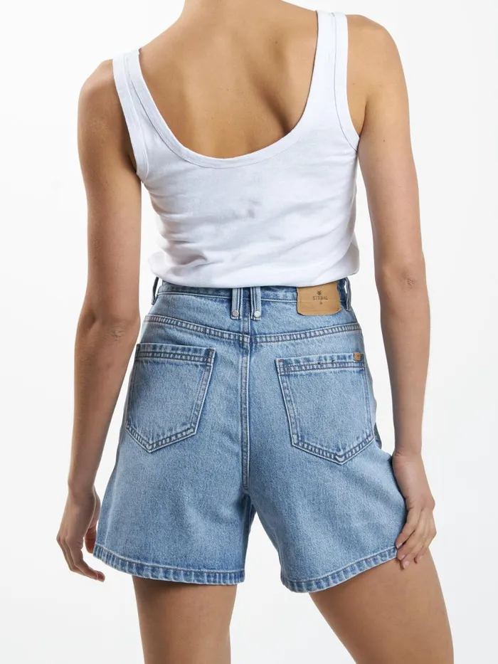 Womens Koko Short Vintage Timeworn Blue Thrills Denim Shorts