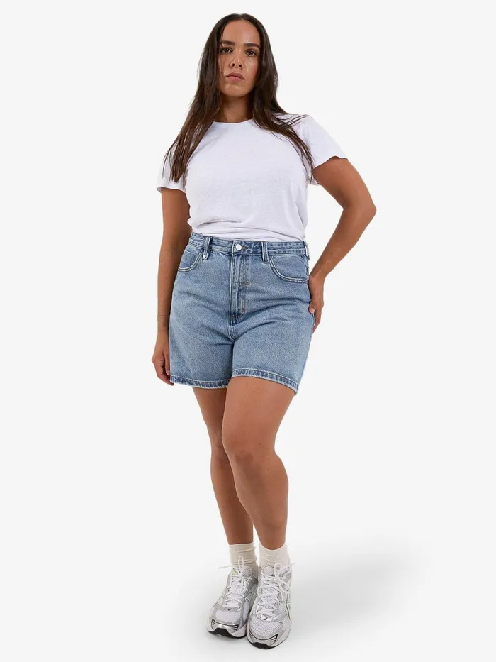 Womens Koko Short Vintage Timeworn Blue Thrills Denim Shorts