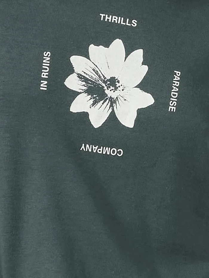 Womens Love Me Not Hemp Mini Tee Mallard Green Thrills Tops and Tees