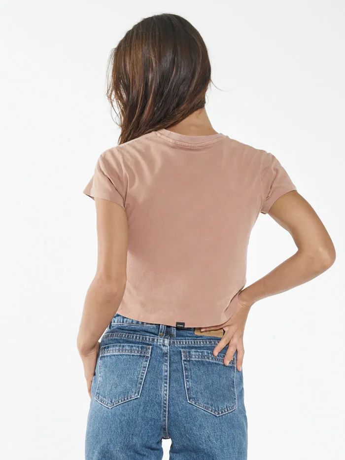 Womens Minimal Mini Tee Cork Thrills Tops and Tees