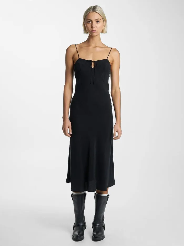 Womens Natalia Slip Dress Antique Black Thrills Dresses
