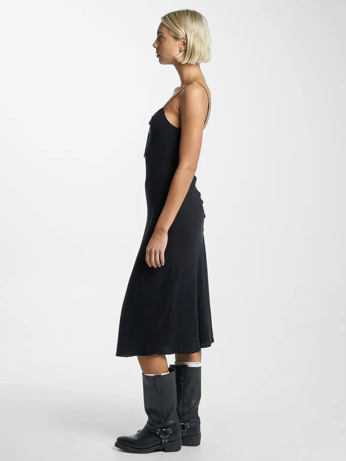 Womens Natalia Slip Dress Antique Black Thrills Dresses