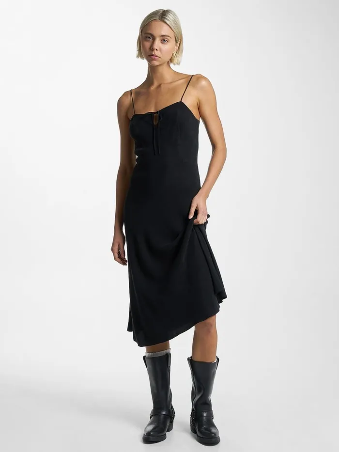 Womens Natalia Slip Dress Antique Black Thrills Dresses