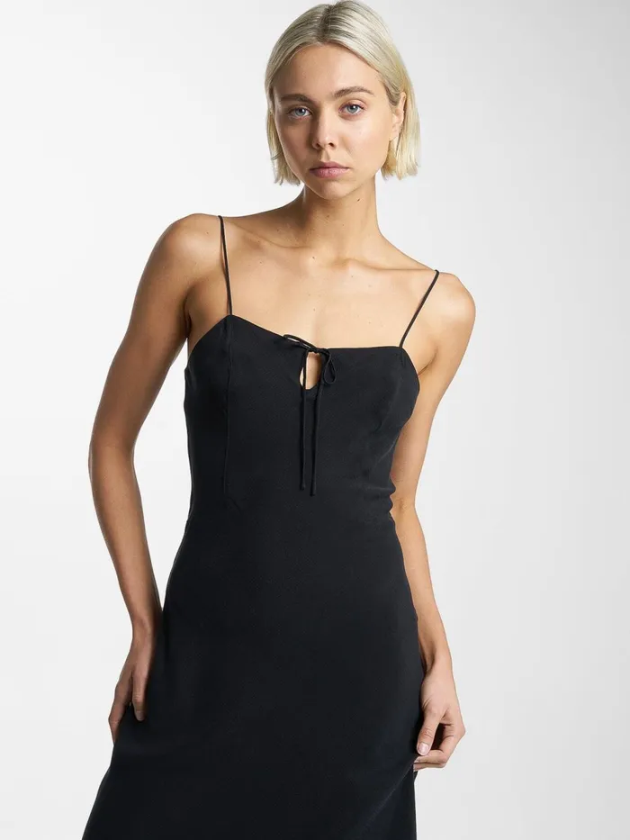 Womens Natalia Slip Dress Antique Black Thrills Dresses