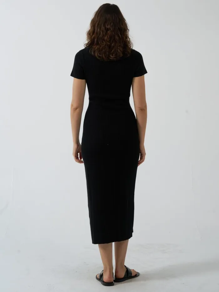 Womens Nisha Knit Dress Black Thrills Dresses
